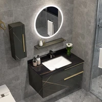 light luxury nordic slate bathroom cabinet combination modern minimalist furniture supplies washbasin bathroom washstand