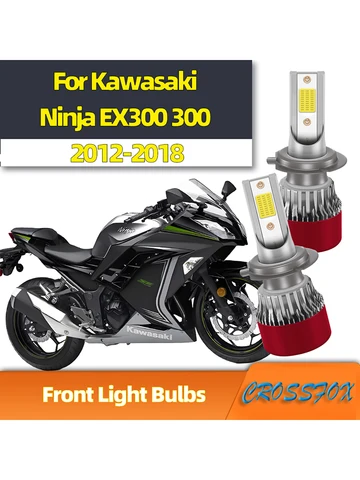 2 шт. лампы для фар мотоцикла 30000LM 110 Вт, лампы для мотоциклов для Kawasaki Ninja EX300 300 2012 2013 2014 2015 2016 2017 2018