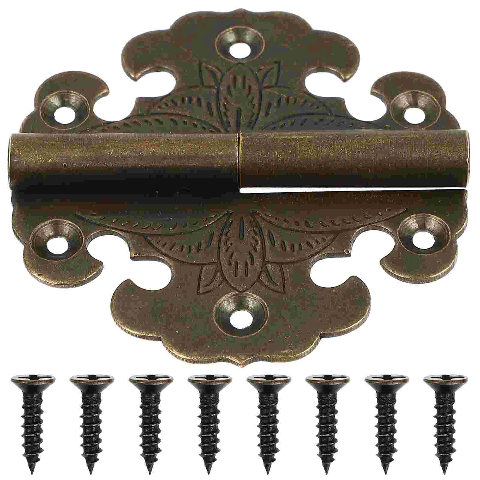 

1pc Vintage Wooden Box Hinge Antique Hinges Multifunctional Metal Hinge