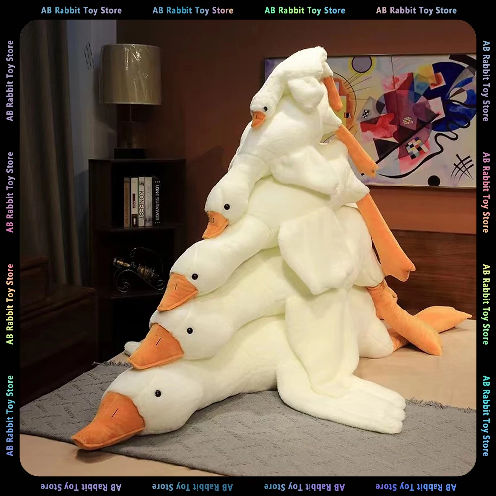 

Гигантская утка, плюшевый лебедь, гусь, мягкая набивная плюшевая подушка для сна, мультяшное животное, кавайная кукла, игрушка для детей, рож...