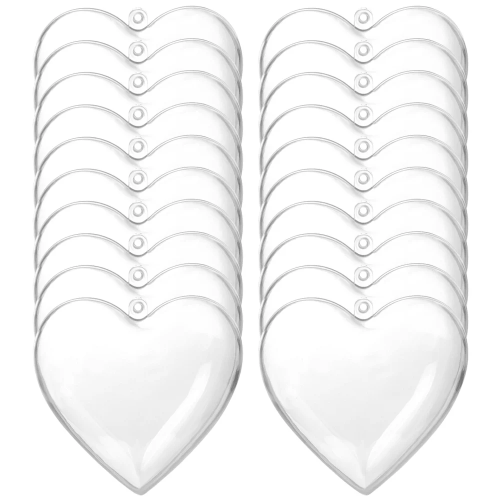 

Valentine Heart Ball Plastic Ball Clear Valentine Transparent Heart Balls Ornaments For Crafts Fillable Christmas Love Hanging
