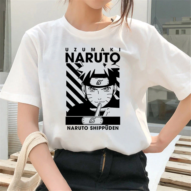 Футболка Bandai мужская с японским аниме Наруто мультяшный Графический Топ в стиле