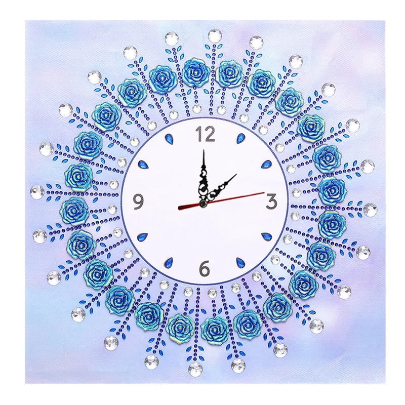 

5D Diamond Painting Kits Clock Diamond Art Kits For Adults Kids Home Decoration Clock Ornaments 35X35CM
