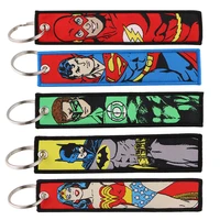 classic movie characters key chain for motorcycles and cars key tags embroidery key fobs holder keyring cool anime accessories