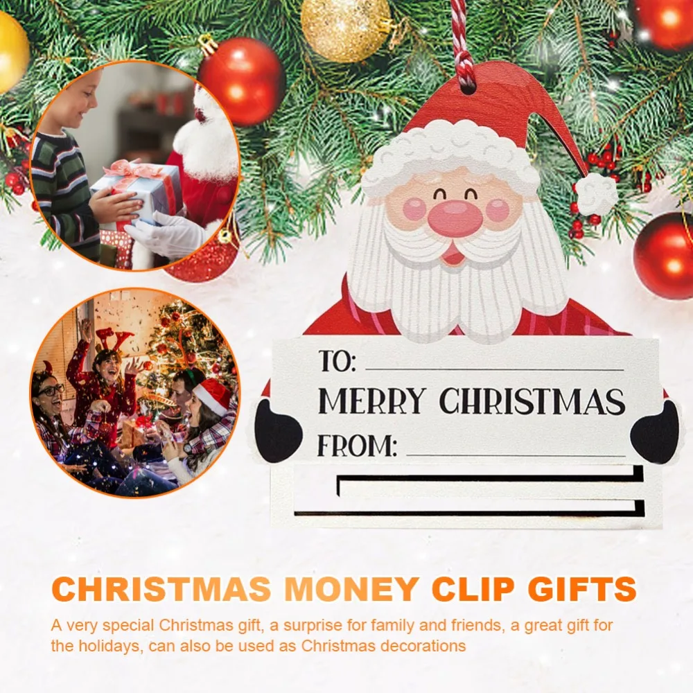 

Держатель для карт и денег с подвеской в виде рождественской елки