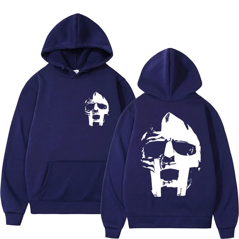 Rapper Mf Doom Music Album Hoodies Madvillain Metal Vintage Harajuku Pullover Men's Hip Hop Gothic Punk Oversized Tracksuit Male