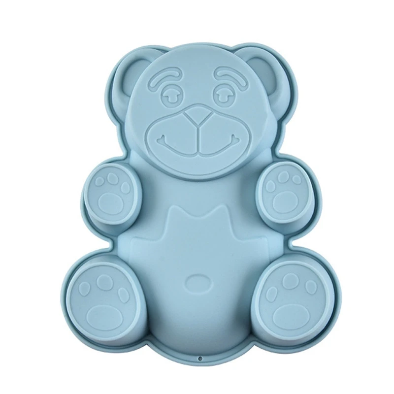 

3 Pack Bear Shaped Silicone Molds 3D Silicone Cake Mold Gummy Chocolate Molds