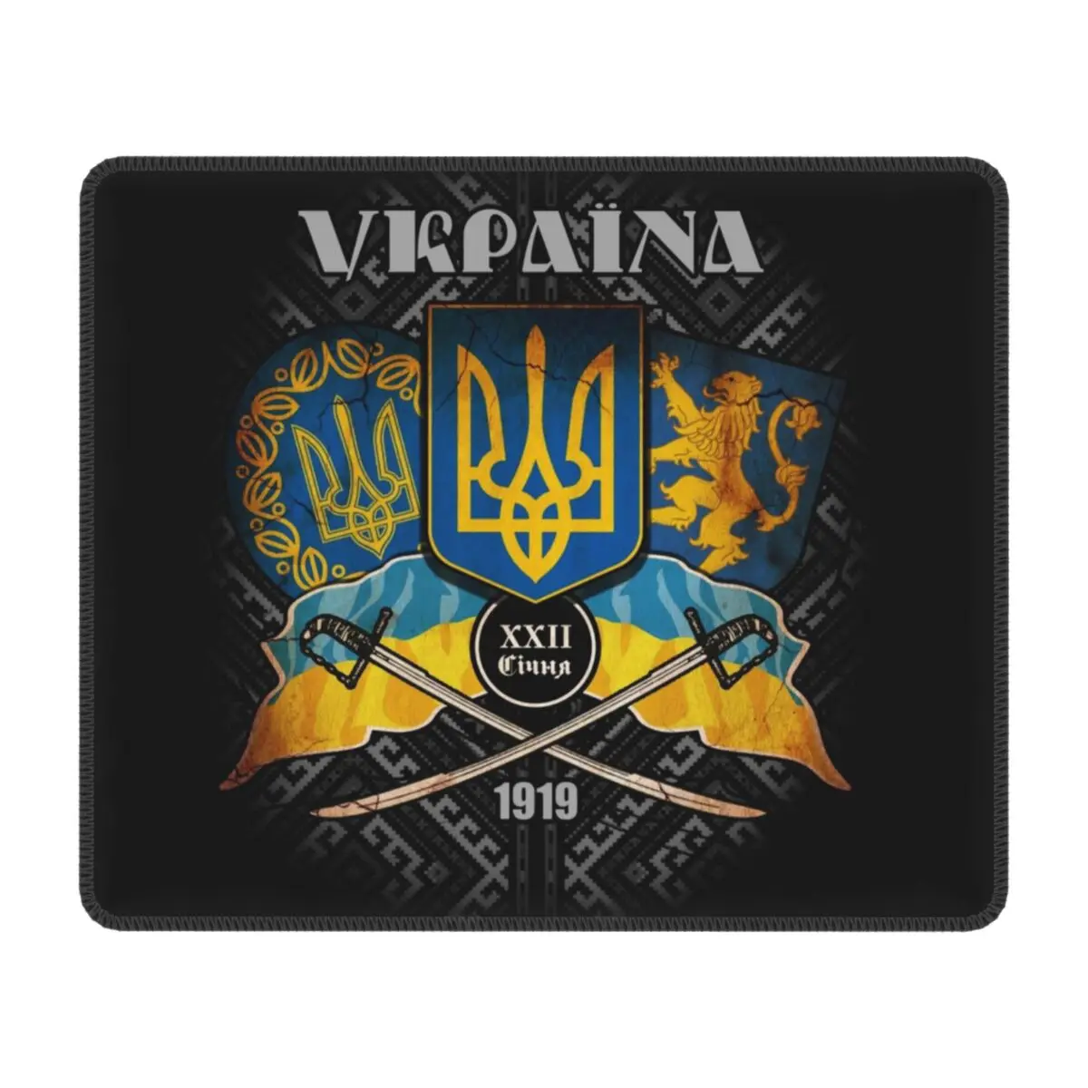 

Day Of Unity Of Ukraine Mouse Pad With Locking Edge PC Gaming Mousepad Anti-Slip Rubber Ukrainian Proud Flag Office Laptop Mat