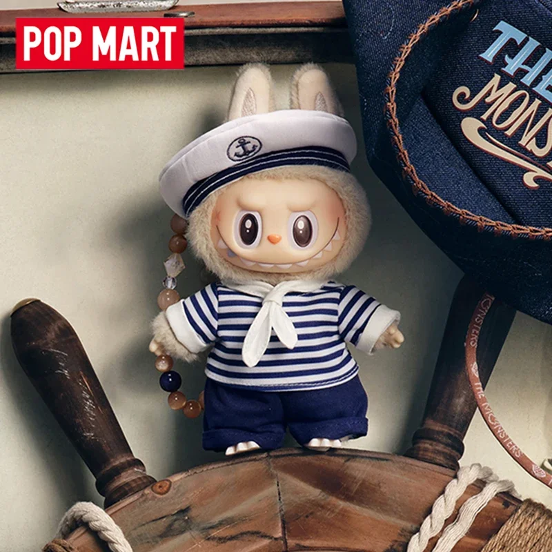 Фото POP MART LABUBU The Monsters Devliegende Series Sailor LABUBU Виниловая плюшевая фигурка-сюрприз в закрытой упаковке, коллекционная игрушка, кукла, милая аниме-фигурка №3
