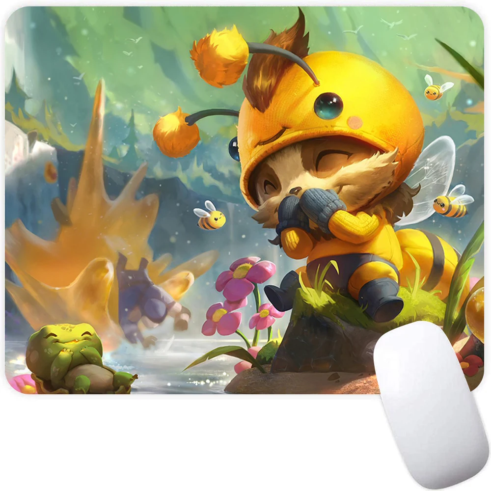 Небольшой Игровой Коврик для мыши League of Legends Teemo, компьютерный коврик для мыши, компьютерный игровой коврик для мыши, компьютерная мышь, коврик для мыши, клавиатура