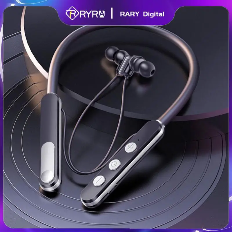 

RYRA Neck-Hanging Sports Wireless Bluetooth Headset Binaural Running Magnetic Wireless Headphones Neck-Hanging Music Earplugs
