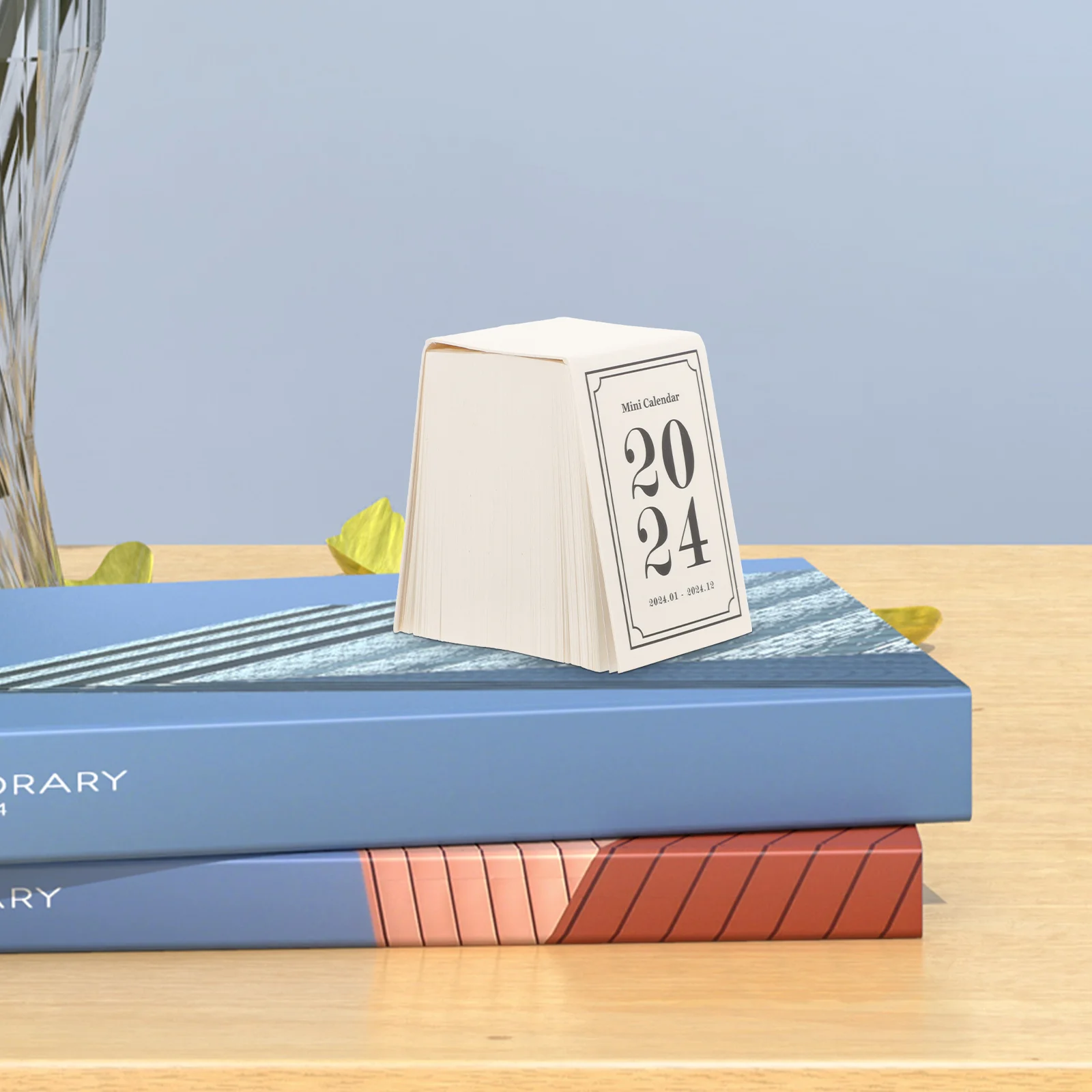 

2024 Mini Calendar Ornament Convenient Exquisite Pocket Schedule Planning Delicate Paper Ornament Household Office