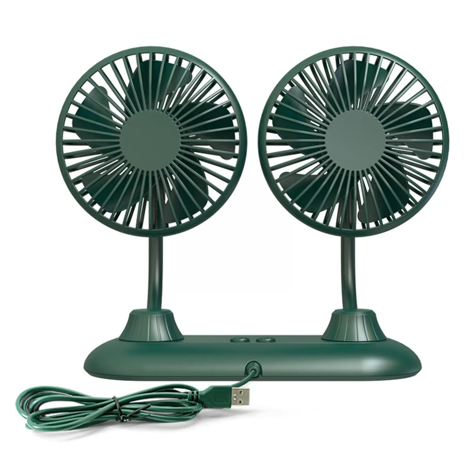 

Car Double Folding Fan 12v/24v 360 Rotation Adjustment Usb Interface Cooling Fan For Car Truck Boat Home Office Outdoo O1f5