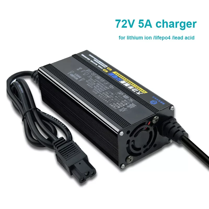

72V 5A Charger 87.6v 24S lifepo4 84V 5A li ion 21s 88.2v Smart Charger for lithium ion battery lifepo4 LTO lead acid lipo