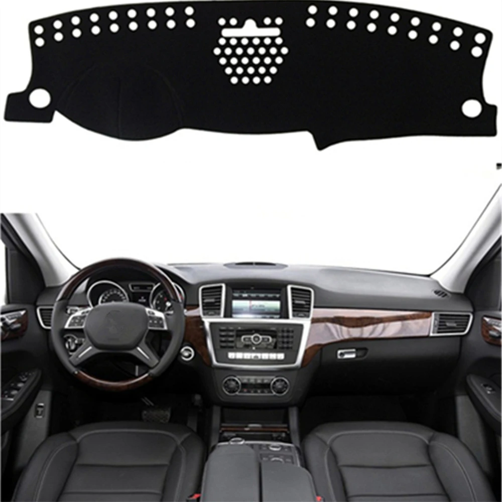 

Sinjayer Car Dashboard Cover Dashmat Pad Inner Auto Carpet Sun Shade Dash Board Cover Fit For Mercedes-Benz ML Class 2012-2015
