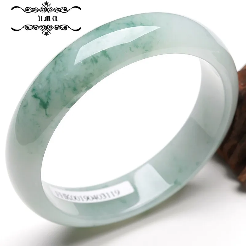 

Jadeite Bracelet Myanmar Laokeng Jade Bracelet Ziyu Bracelet Women's Bracelet 54-55 1