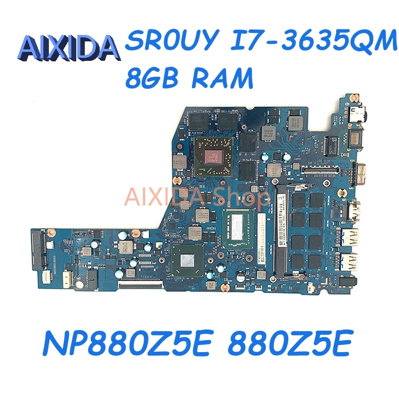 AIXIDA BA41-02291A для Samsung NP880Z5E 880Z5E материнская плата для ноутбука 8 ГБ ОЗУ sr0ручная работа процессор 216-0846000 полный тест