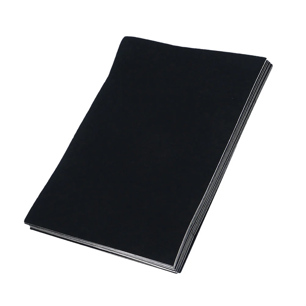 

10pcs Felt Fabric Sheet Black Felt Pack Crafts Supplies DIY A4 Size Adhesive Felt Cloth for DIY Crafts Crafting Projects