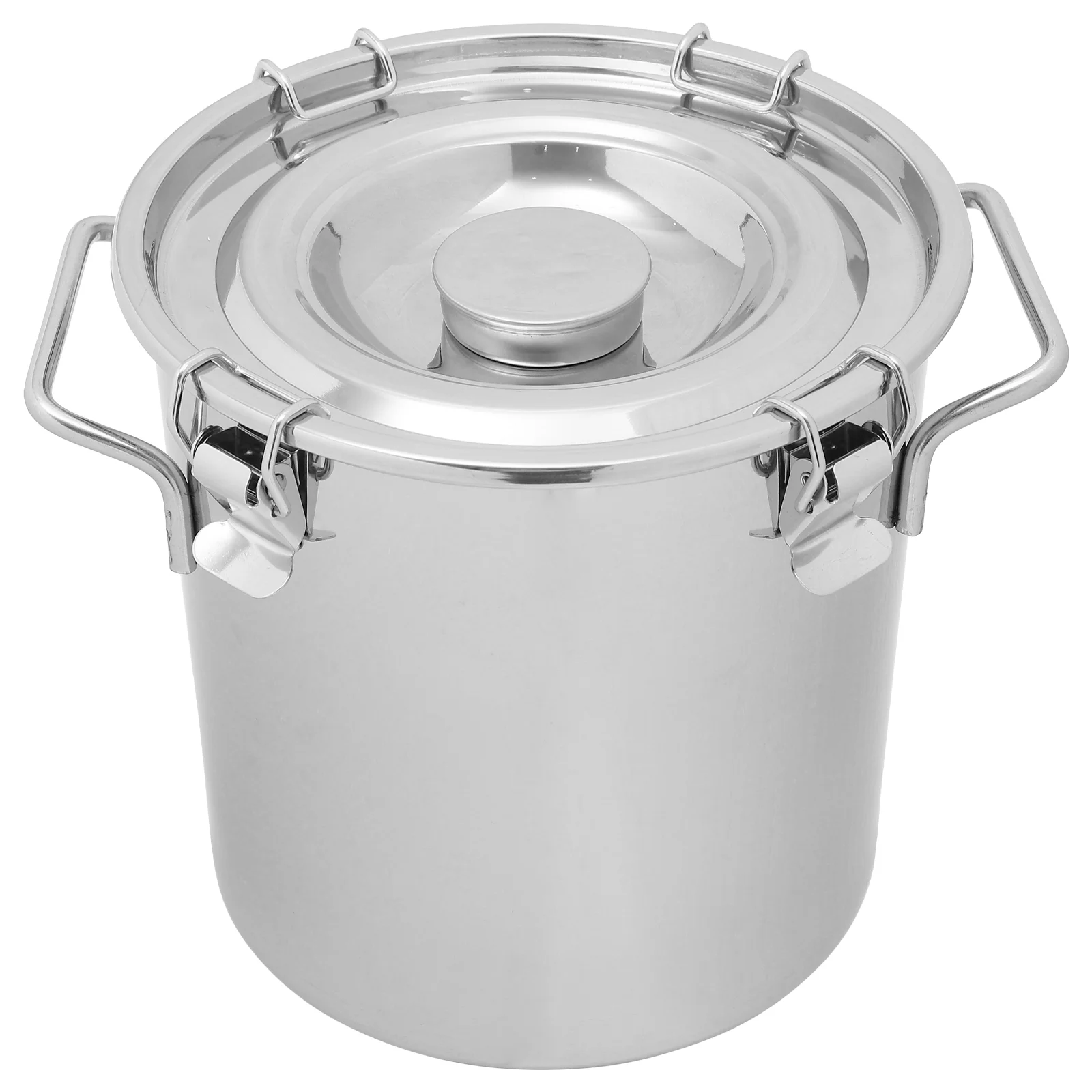 

Stainless Steel Sealed Bucket Portable Keg Kitchen Supply Oil Pail Food Storage Containers Canister 304 Milk