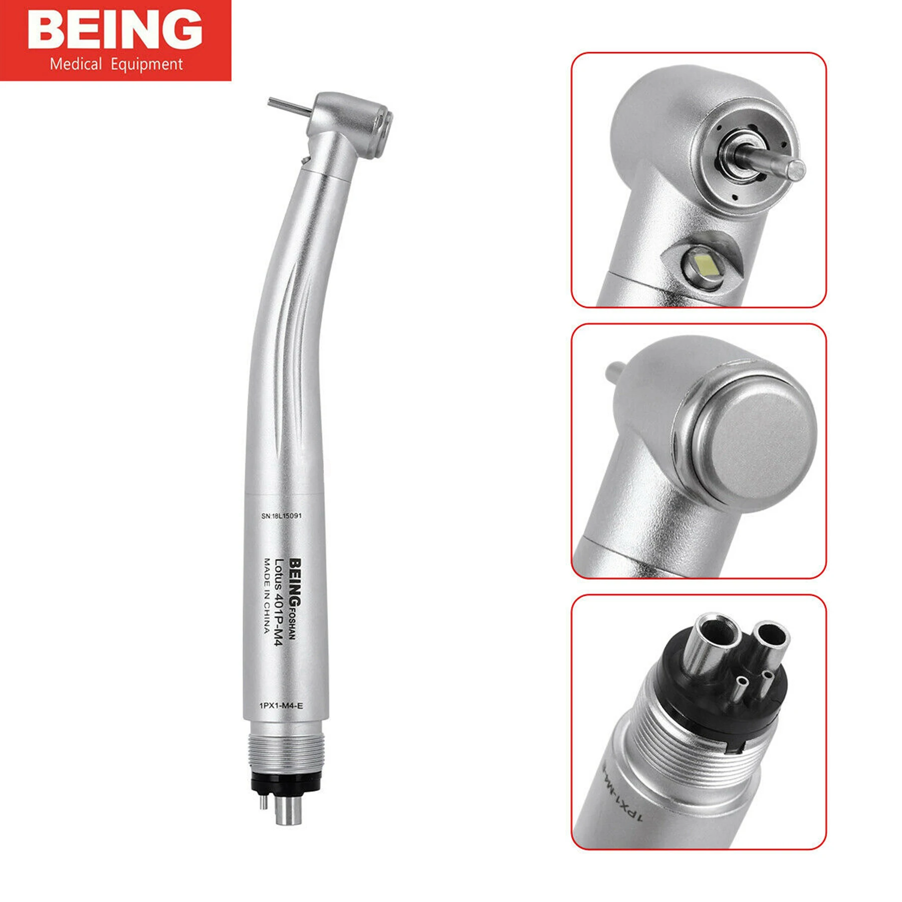 COXO YUSENDET 2 Holes Dental High Speed Colorful Handpiece Air Turbine Anti-retraction Surgical Handpiece