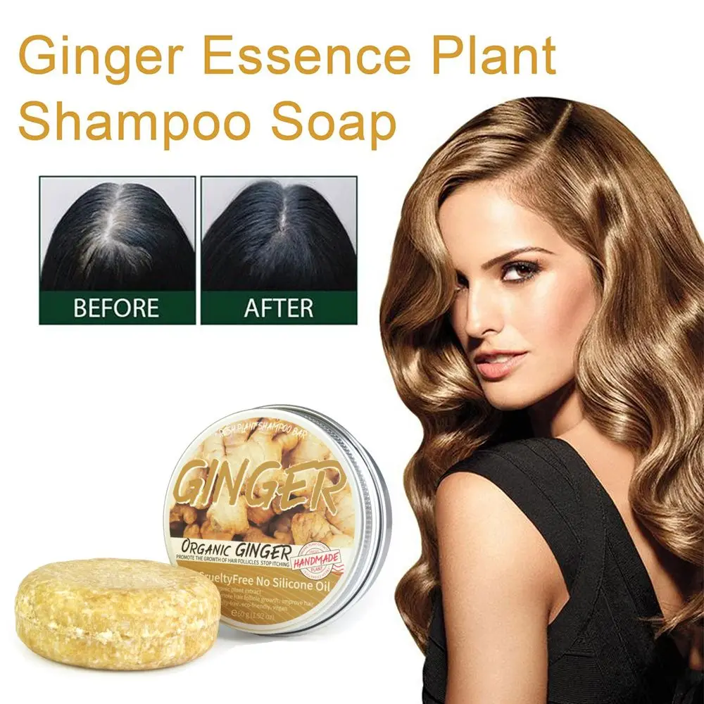 Hair Care Cleaning Soap Fast Hair Growth Anti-Hair Loss Ginger Shampoo Soap Honey Soap Hair Wash Mint Soap