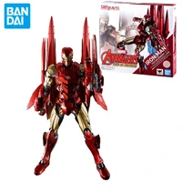 bandai s h figuarts iron man thch on avengers armure shf cartoon action figure model collection toys for kids christmas gift