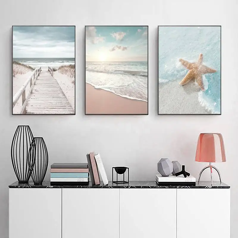

Beach Sea Ocean POSTER Poster Picture Prints Fashion Wall Canvas Art Kitchen Decor Small