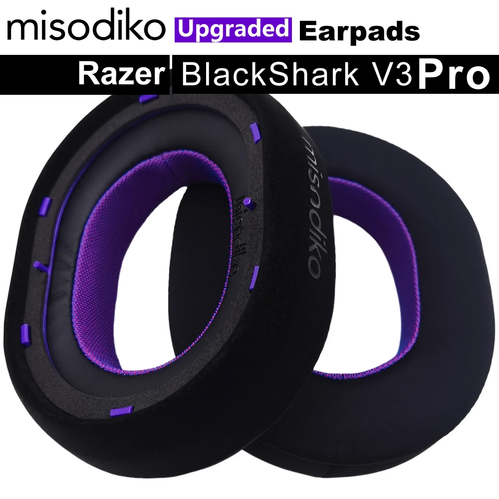 Фото Улучшенные сменные амбушюры misodiko для игровой гарнитуры Razer BlackShark V3 Pro №1