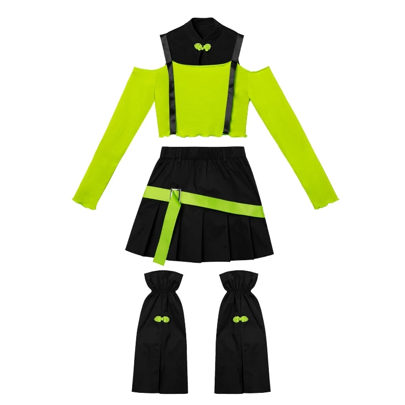 Одежда для джазовых танцев девочек модный костюм детей модель подиума в стиле