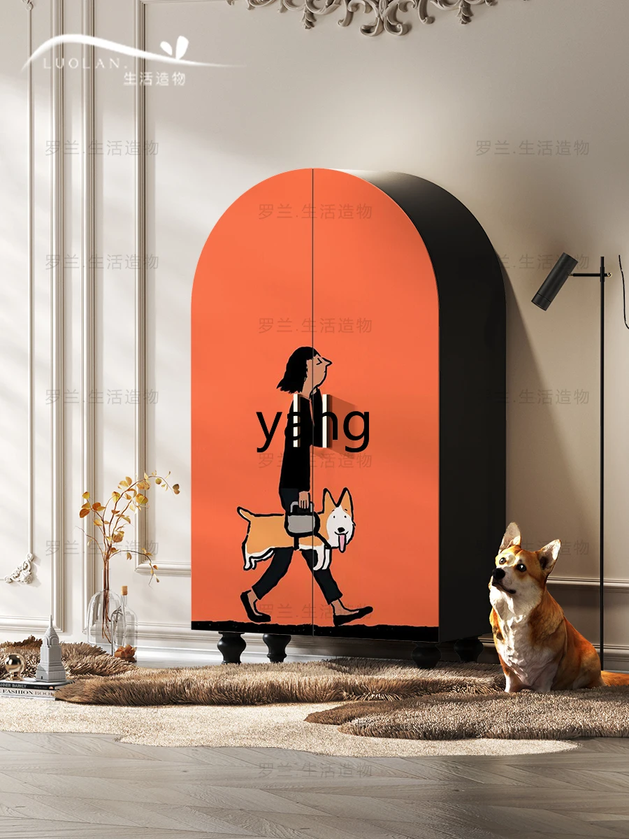 LXL современный шкаф для спальни кремовый вход из массива дерева двойная дверь