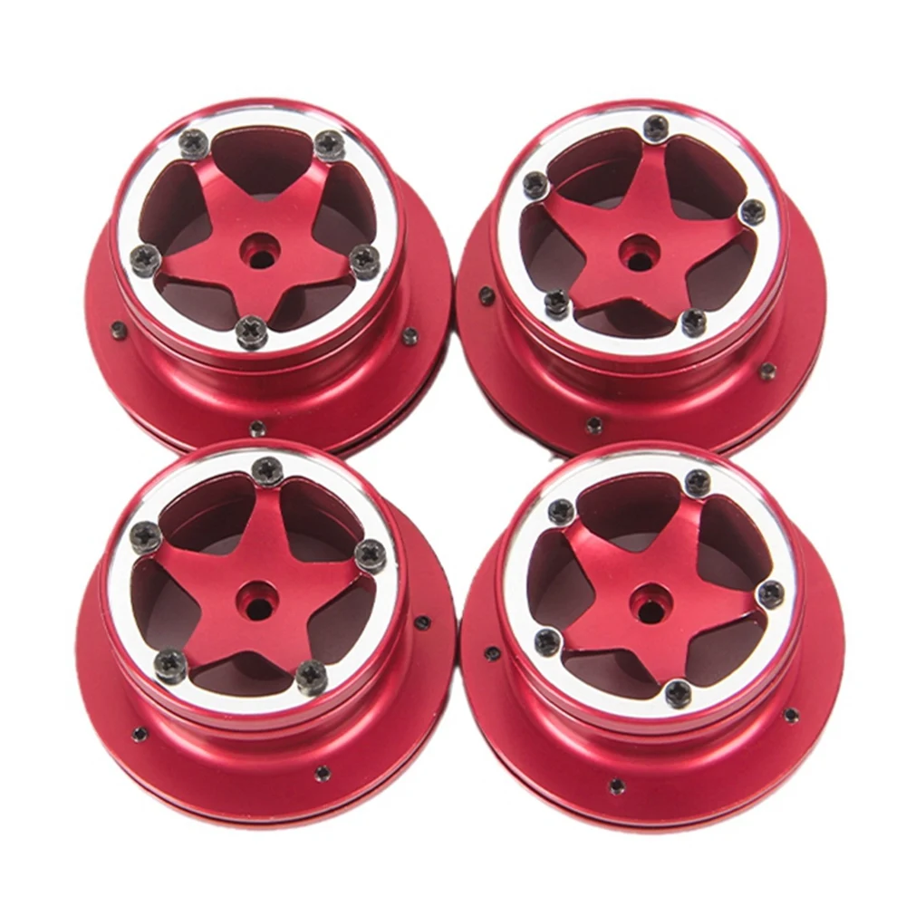 

4 шт., металлическая Ступица колеса для автомобиля, для MN D90 MN90 MN96 MN98 MN99 MN99S 1/12