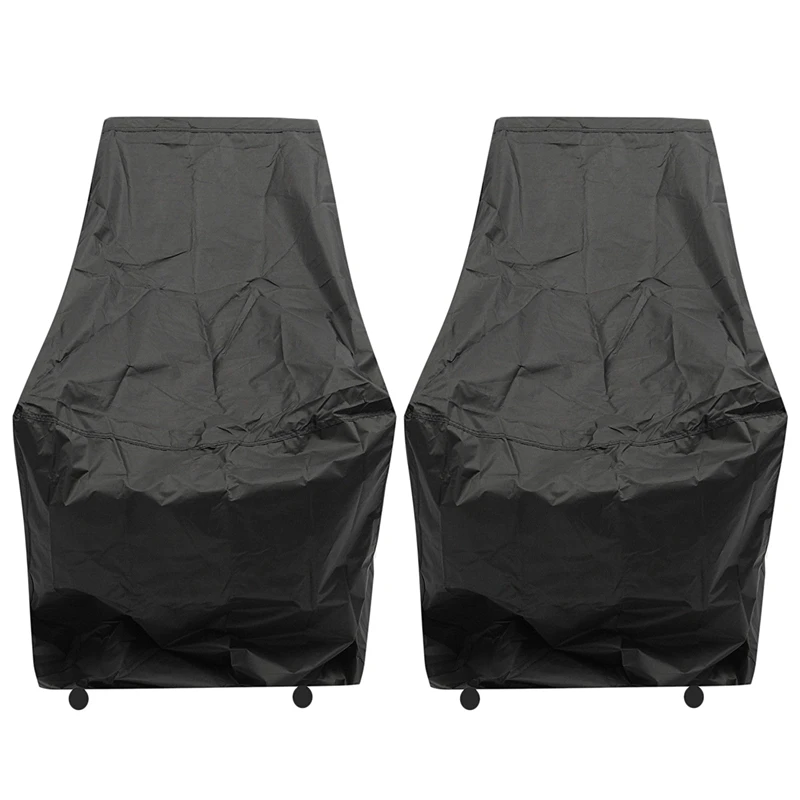 

2X Waterproof Chair Cover Outdoor High Back Patio Stacking Furniture Protection