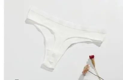 

100pcs/lot Women G-string Thong Cotton Panties Seamless Underwear Comfort Low Waist Underpants Solid Color