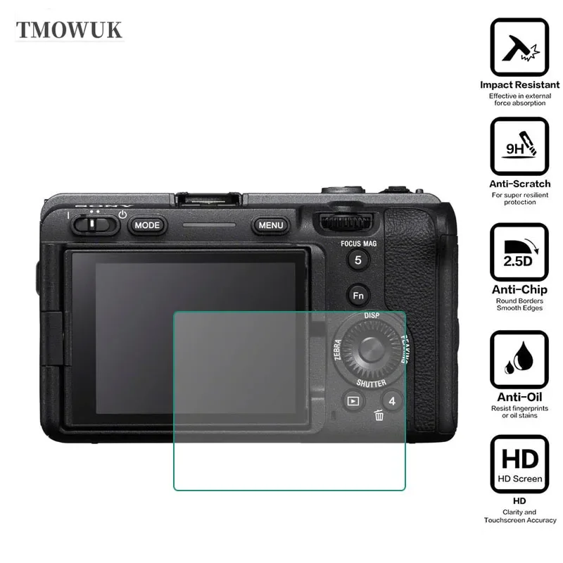 Фото Для FX3 FX30 ZV1 ZV1-E10 A9 A9II Защитная пленка из закаленного стекла, твердость 9H, ЖК-пленка против царапин №2