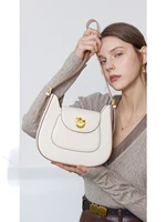 saddle bag cowhide bag womens design niche women bag new shoulder messenger bag