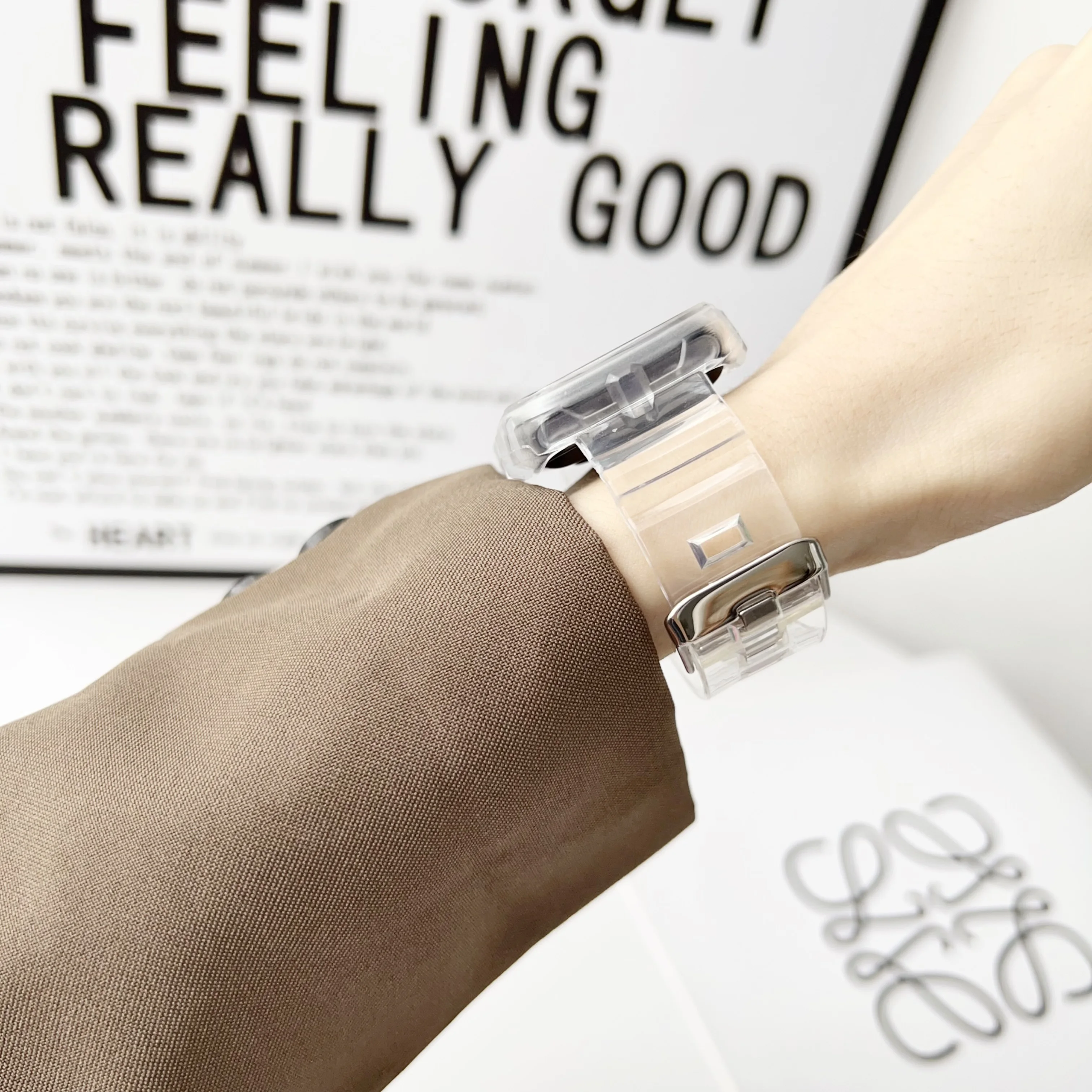 Ремешок для часов Nice Ice Xiaomi Band 8 Pro прозрачный браслет из ТПУ ремешок 7 аксессуары