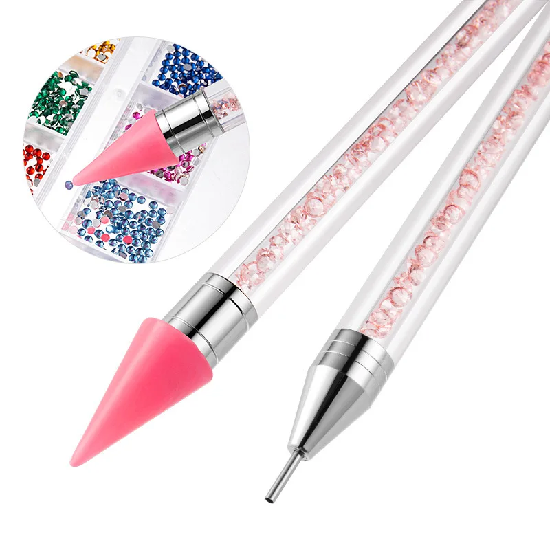 Diy 3D аксессуары для дизайна ногтей Красочный Кристалл Ab сверло маникюра