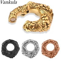 vankula 2pc stainless steel snake skin hangers ear weights plugs tunnel ear gauges piercing expander stretchers body jewelry