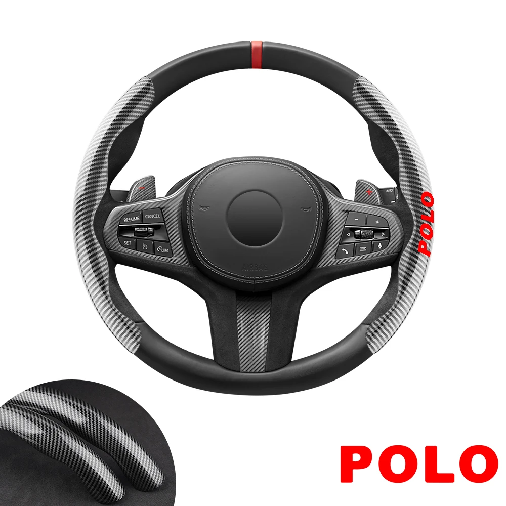 

for vw Volkswagen polo r rline car steering wheel cover car accessories