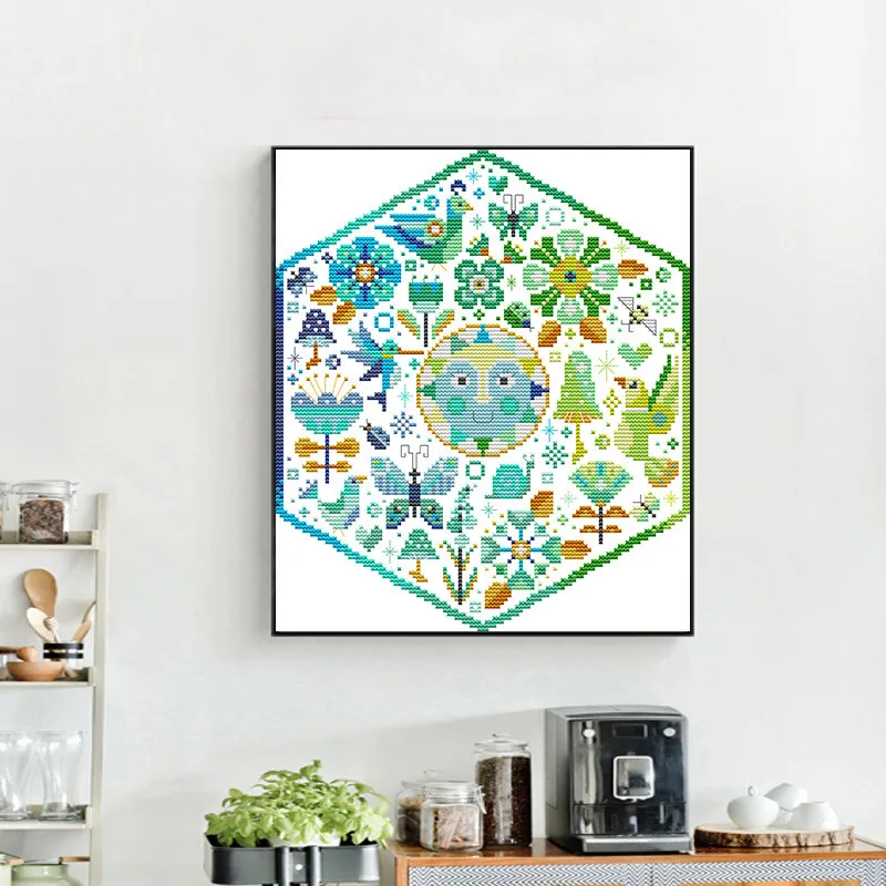 

Набор для рукоделия J500, Набор для вышивки крестиком, Набор для вышивки крестиком Homfun Home Decro, Набор для вышивки крестиком