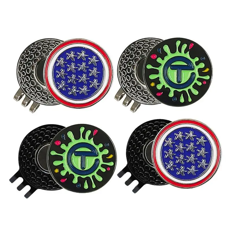 

Magnetic Hat Clips Golf Ball Marker Hat Clip Golf Hat Holder Sports Court Golf Training Aids Accessories Gift For Dad