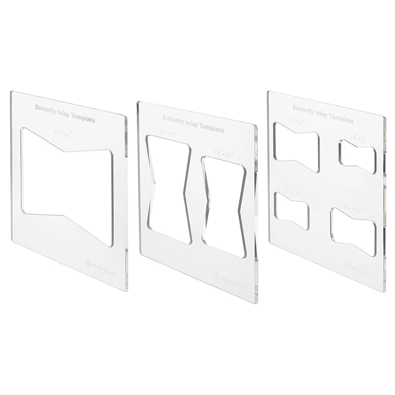 Набор шаблонов с инкрустацией в виде ключа-бабочки фрезерный станок долбежный
