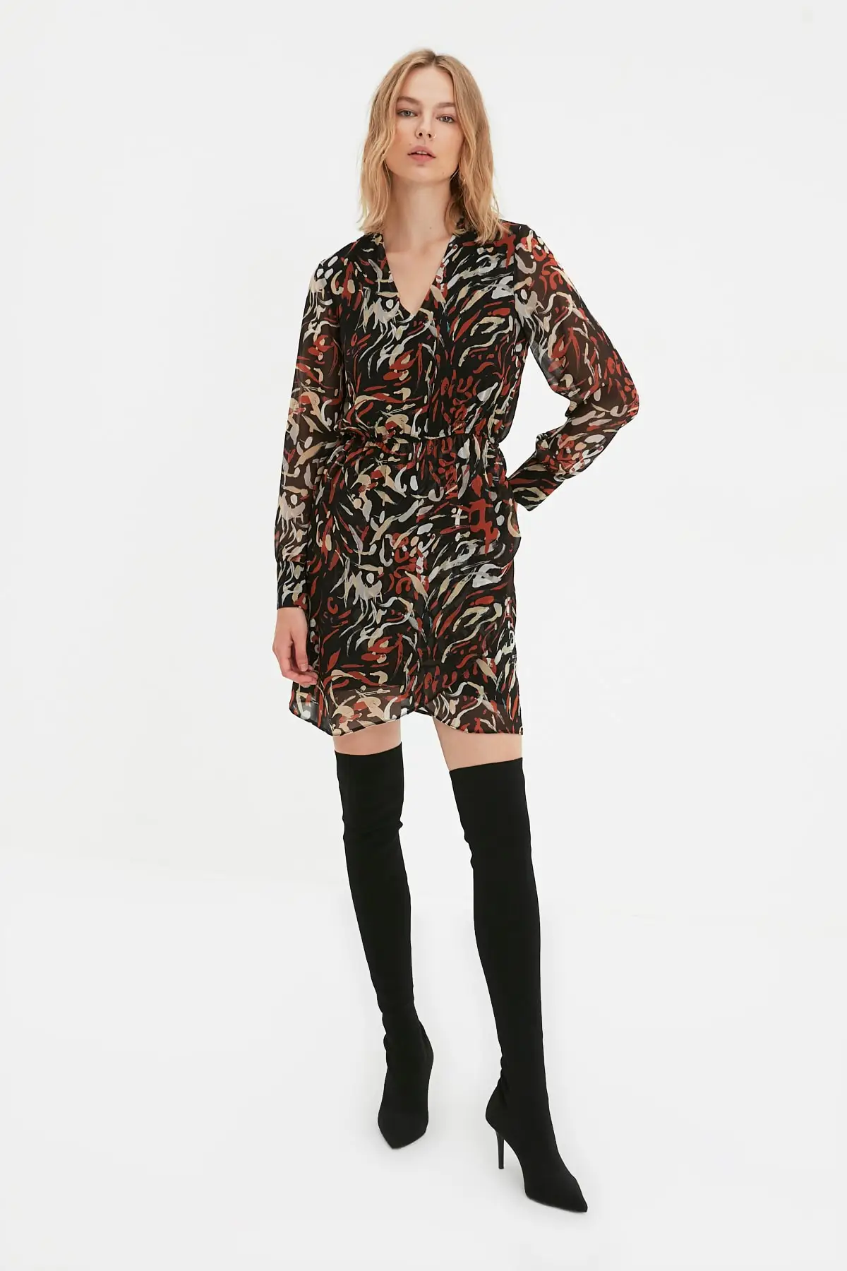 

Trendyol V Collar Dress TWOAW22EL0990