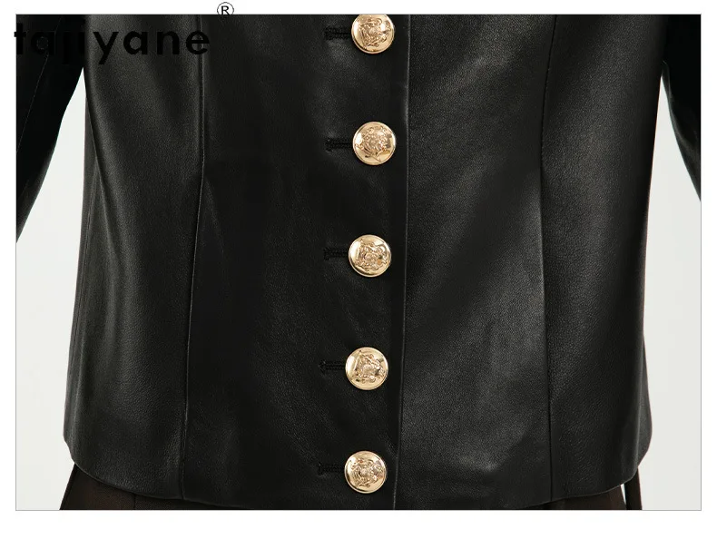 TAJIYANE Женская куртка из натуральной овчины новая верхняя одежда короткое пальто