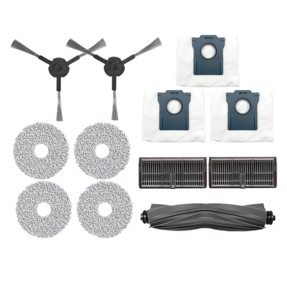 

Оригинальный комплект запасных аксессуаров для робота-пылесоса Dreame Bot L10s Pro Ultra Heat, резиновая основная/боковая щетка, фильтр, тряпка для швабры