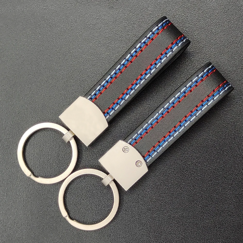 

Premium Leather Car Keychain Zinc Alloy Key Chain Business Men Women Key Strap KeyChain For Toyota Honda Keyrings Accessories