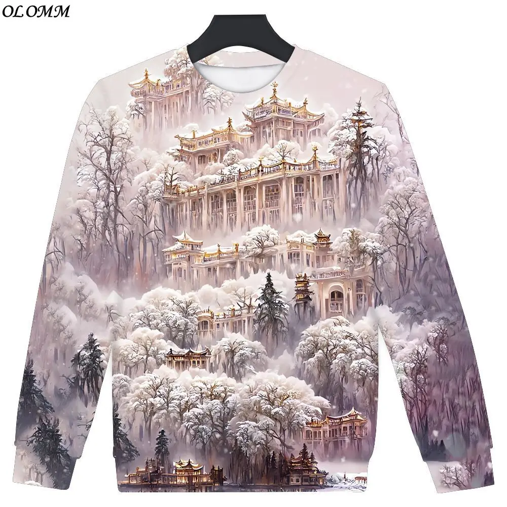 

Pullover New Four Season Scenery Spring Autumn 3D Printing Fashion Men's And Women's Crew Neck Sleeve Sweater Strange Things