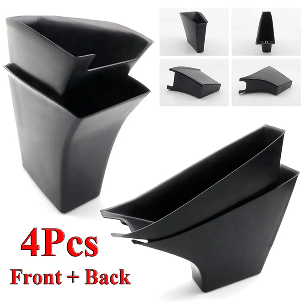 

4pcs/Set Door Side Storage Box Door Handle Armrest Tray Organizer ABS For Tesla Model3/Y 2017-2021 Auto Interior Accessories