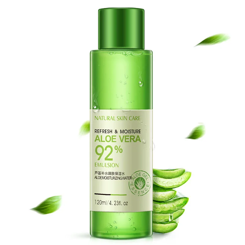 

1 bottle 120ml Natural Aloe Vera Gel Moisturizing Skin Rejuvenation Essence Moisturizd Emulsion Nourishing Water Milk Skin Care