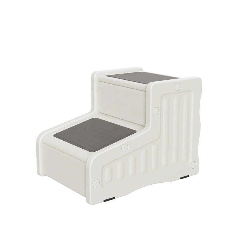 

Good Quality Portable Pet Steps Dog Stairs Adjustable Heights Dog Pet Ramp Foldable Stairs With Door-White